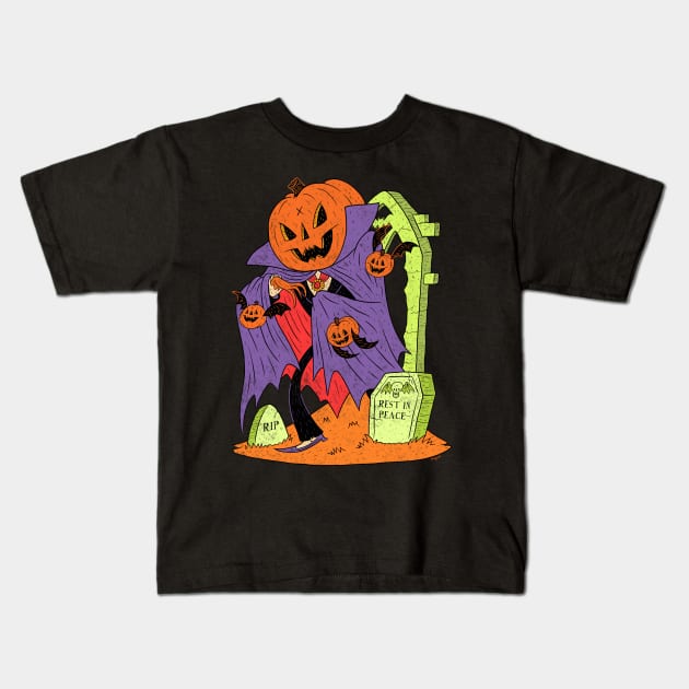 Vampkin! Kids T-Shirt by chrisraimoart